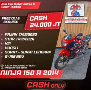 Jual bekas NINJA 150 R 2014 CASH ONLY ALISTA,lokasi di Depok Kota
