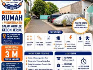 Rumah kontrakan 19x18 komplek pos pengumben kebon jeruk jakarta barat lokasi di Jakarta Barat, tersedia melalui melalui situs Olx