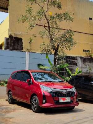 Jual bekas Toyota Calya G AT Matic 2023 Merah Low KM 28rb Pajak Panjang 2027,lokasi di Jakarta Timur