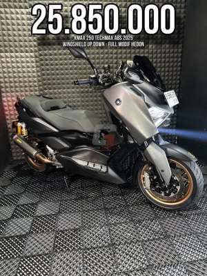 Jual bekas XMAX 250 TECHMAX ABS 2025 FULL HEDON WS UP DOWN RASA BRAND NEW BRO,lokasi di Jakarta Barat
