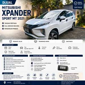 Jual bekas Xpander Sport MT 2021Tangan PertamaFull Service Record,lokasi di Banjarbaru Kota